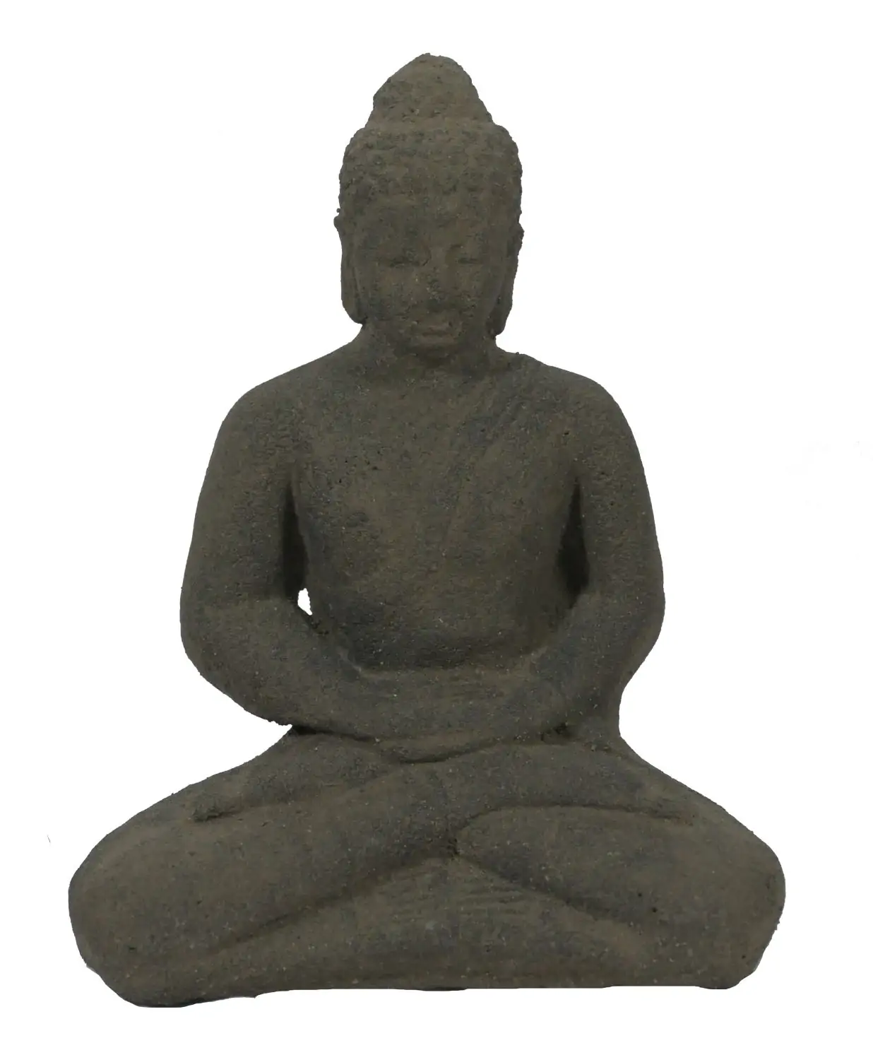 Artikelbild 1 des Artikels “Sitzender Buddha Borobudur, 18cm hoch, aus Lavagestein gegossen, antikisiert “